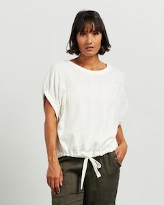 Et Alia Harlee Top - White Jacquard