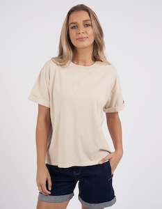 Womenswear: Foxwood Huntleigh Oversized Tee - Oat