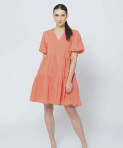 Womenswear: Seeking Lola Revival Dress - Tomato