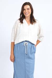 Womenswear: Elm Isabella Blouse - Marshmallow