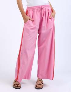 Elm Frances Stripe Pant - Strawberry Pink/Bittersweet red Stripe