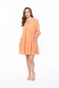 Womenswear: Seeking Lola Aspiring Dress - Warm Apricot