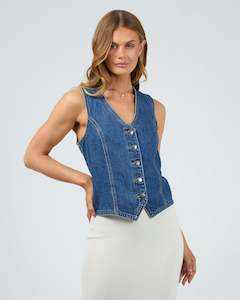 Womenswear: All About Eve Korin Vest - Blue