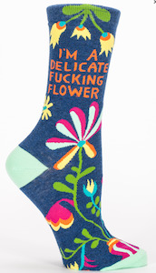 Womenswear: Melric  Womens Novelty Socks - delicate flower