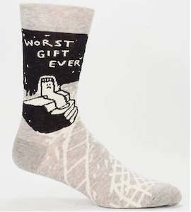 Womenswear: Melric Mens Novelty Socks - Worst Gift Ever