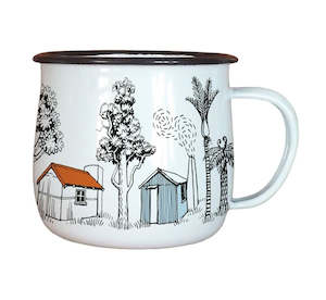 Live Wires Enamel Mug - Back Country Huts