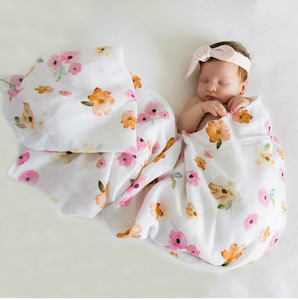 Snuggle Hunny Organic Muslin Wrap Poppy