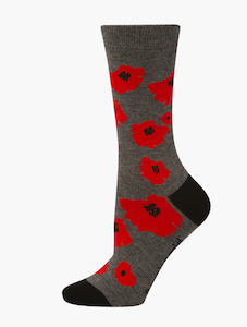 Womenswear: Bamboozld Womans Socks - Poppy (size 2 - 8)