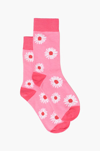 Antler socks - Pink Shasta Daisy