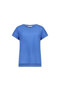 Vassalli Drop Sleeve Top - French Blue