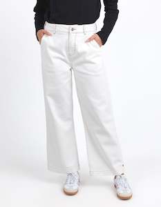 Elm Izzy Wide Leg Jean - Vintage White