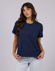 All About Eve Washed Tee - Navy