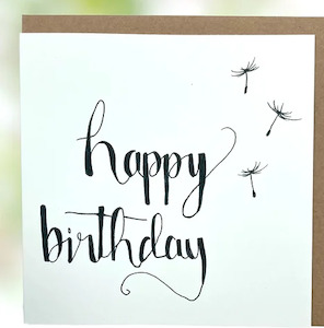 TS with Love Card - Happy Birthday & Dandelions