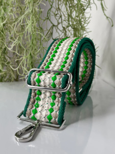 Womenswear: Lemon Tree Diva Bag Strap - Green Peru