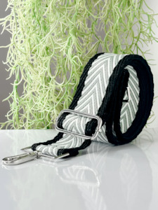 Womenswear: Lemon Tree Diva Bag Strap - B&W Chevron