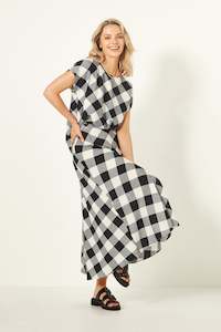 Lemon Tree Design Valeria Skirt - gingham