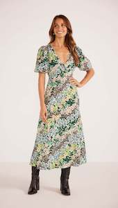 Mink Pink Lenora Keyhole Midi Dress - Ditsy Floral