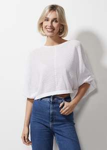 Z & P Holey Shrug - White