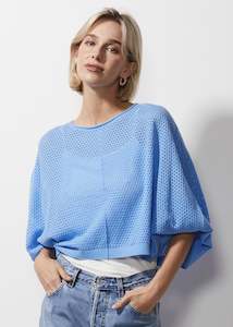 Z & P Holey Shrug - Chambray