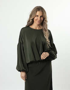 Stella & Gemma Theo Blouse - Khaki Green