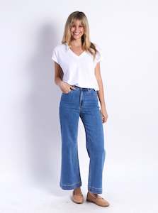 Womenswear: Monaco Hunter Jean - Blue Wash