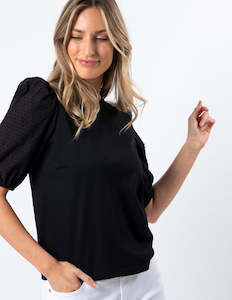 Womenswear: Stella + Gemma Eloise T-Shirt - Black