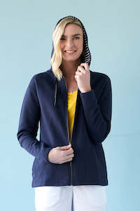 Womenswear: Charlie Jane Cardrona Zip Sweat - Navy