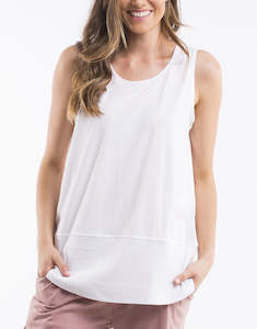 Elm Fundamental Rib Tank - White