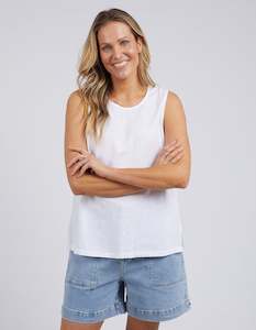 Womenswear: Elm Curtis Woven Tank - White