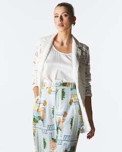 Womenswear: Fate + Becker Worth It Lace Blazer - Ivory