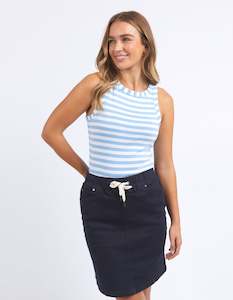 Foxwood Ruth Tank - Blue Bell / White Stripe