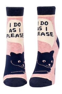 Melric Womens Novelty Socks - I do as I Please