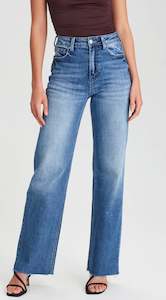 Junkfood Jeans Alanis Wide Leg Jean - Denim Blue