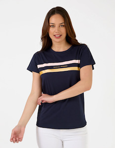 Stella + Gemma Classic Navy T-Shirt -  Icon Stripe