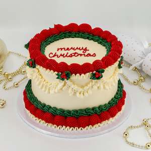 Vintage Christmas Cake