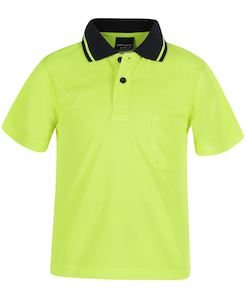 Sporting equipment: Infants & Kids Hi Vis Non Cuff Traditional Polo