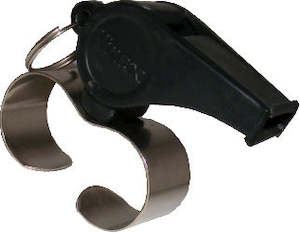 Sporting equipment: Plastic Finger Grip Whistle