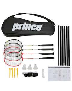 Sporting equipment: Prince 4 Piece Volt Badminton Kit