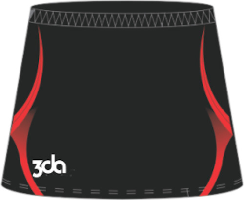 3DA Sublimated Netball Skort