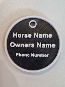 Stable Grooming: Equine Halter ID Tag