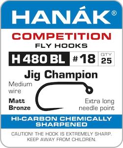 Euro Czech Nymph All: Hanak Hooks H480 BL Jig Champion