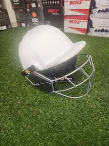 Dsc Scud Cricket Batting Helmet White Titanium– Adult