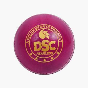 DSC Red Dot Leather Cricket Ball – 4 Piece – 156gm – Pink