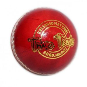 Balls: SS True Test Leather Cricket Ball – 2 Piece -156gms – Red