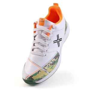 PAYNTR X RUBBER Cricket Shoes – Camo/Orange/Black