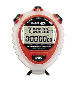 Accessories: SILVER FERN 60 LAP MEMORY STOPWATCH