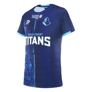 Mens Women Nrl: DYNASTY TITANS MENS WARM UP TEE 2025