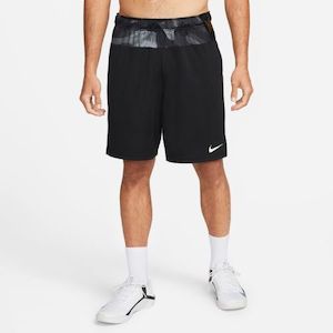 NIKE MENS DRI-FIT CAMO TRAINING SHORTS