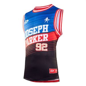 Mens Clothing: JOSEPH PARKER BASKETBALL SINGLET