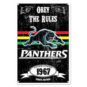 Nrl Retro Metal Sign